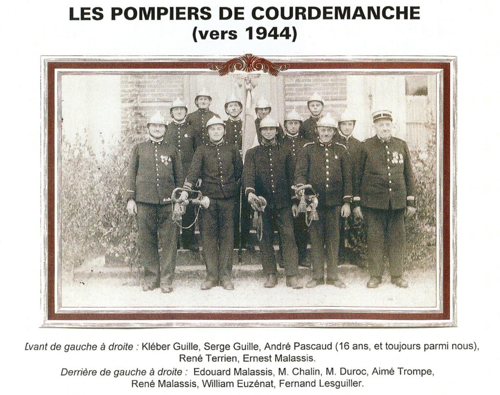 les pompiers de Courdemanche vers 1944 1